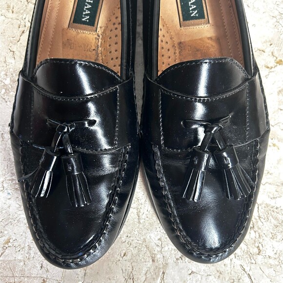 Cole Haan Loafers Mens Size 9.5 D Shoes Black Leather Tassels Nice! main image 11